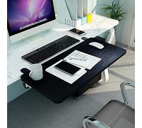 Ergonomic Desk Extension Plate Foldable Desk Keyboard Tray Easy Install Office Table for Home/School Adjustable Keyboard Stand for Comfort and Space Saving