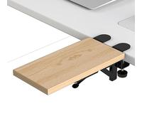 Ergonomic Desk Tray Foldable Keyboard Holder Armrest Shelf Computer Elbow Support No Drill Clamp Adjustable Office Accessory for Comfort and Efficiency