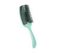Ergonomic Detangling Comb Hollow Design Anti-Slip Handle For Curly/Thick Hair & Volumizing Blowouts Hair Styling Brush With Grip Handle