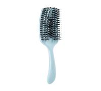 Ergonomic Detangling Comb Hollow Design Anti-Slip Handle For Curly/Thick Hair & Volumizing Blowouts Hair Styling Brush With Grip Handle