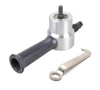 Ergonomic Double Head Metal Nibbler Metal Cutter Multiple Angles Cutting Capability Perfect for Craftsmen DIYer Power Nibbler Drill Attachment