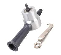 Ergonomic Double Head Metal Nibbler Metal Cutter Multiple Angles Cutting Capability Perfect for Craftsmen DIYer Power Nibbler Drill Attachment