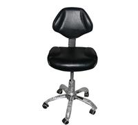 Ergonomic Drafting Chair with Back Support, Adjustable Saddle Stool for Dental, Tattoo, Salon, Home Office or Art Studio