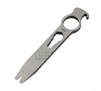 Ergonomic EDC Multi-Tool Pry Bar Screwdriver Set with Bottle Opener Lightweight Portable Metal Hand Tool for Everyday Carry Outdoor Activities(Sandblasting)