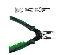 Ergonomic Electrician Pliers 6 in 1 Tool Alloy Steel Construction Built in Voltages Detector for Safe Repair Multiple Head Wire Stripping Cutting Tool