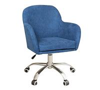 Ergonomic Executive Desk ChairMid Back Velvet Seat Modern Office Furniture with FiveStar Steel Base & Silent Casters for Home/Office Comfort