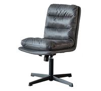 Ergonomic Executive Office Chair - Adjustable PU Leather with Tilt Function, Mid Back Swivel Computer Desk Chair for Home/Bedroom
