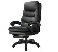 Ergonomic Executive Office Chair with Leather Back Adjustable Swivel Chair with Armrests and Wheels for Gaming Home Office Study Room - Comfortable Computer Desk Chair