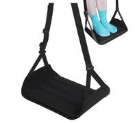 Ergonomic Feet Support - Adjustable Desk Foot Hammock, Large Airplane Footrest Removable Base, Hanging Footrest, Travel Accessory for Men Women Home Indoor Outdoor, Long Travel Comfort, 10.83 Inch