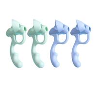 Ergonomic Five-Finger Silicone Pen Grip for Kids Left/Right Handed Writing Aid Pencil Holder Grippers Silicone Pen Grips for Handwriting