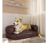 Ergonomic Foam Dog Bed Faux Leather Pet Sofa Multi Colours Multi Sizes vidaXL