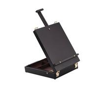 Ergonomic Foldable Art Easel Including Integrated Compartments for Brushes Paints Facilitating Artistic Process Portable Easel