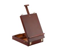 Ergonomic Foldable Art Easel Including Integrated Compartments for Brushes Paints Facilitating Artistic Process Artist Easel