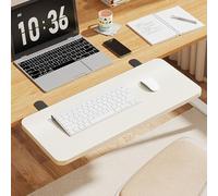Ergonomic Foldable Desk Extender Tray - Clamp-On Keyboard Drawer for Office & Dining Tables No Installation Required Versatile Space-Saving Solution for Home & Work