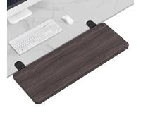 Ergonomic Foldable Keyboard Extension Desk Plate with Clamp & Wrist Rest, 30x15cm, No-Drill Computer Stand, Ideal for Home & Use