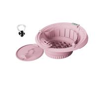 Ergonomic Foldable Silicon Face Tub Equipped with Ice Section and Temperature Gauge for Home Relaxation Travel Facial Basin Ergonomic Foldable Silicon Face Tub Equipped