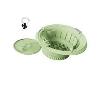 Ergonomic Foldable Silicon Face Tub Equipped with Ice Section and Temperature Gauge for Home Relaxation Travel Facial Basin Ergonomic Foldable Silicon Face Tub Equipped