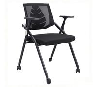 Ergonomic Folding Chair for Office & Study Reinforced Back Support Comfortable Conference Seat Long-Sitting Armchair Portable & Lightweight Design
