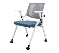 Ergonomic Folding Chair for Office & Study Reinforced Back Support Conference Armchair Comfortable Long-Sitting Seat Portable & Lightweight Design