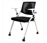 Ergonomic Folding Chair with Armrests - Conference & Office Seat for Long Sitting - Reinforced Back Support for Study & Work Portable & Lightweight Design