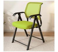 Ergonomic Folding Chair with Backrest & Armrests Heavy-Duty Metal Frame Thickened Foam Cushion Mesh Back for Comfort Supports 330 lbs Portable & Lightweight Stool