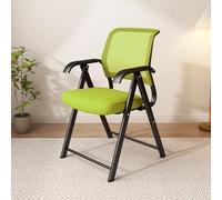 Ergonomic Folding Event Chairs Padded Seats & Metal Frame Breathable Mesh Easy Storage Ideal for Kitchen Office School Events Comfortable Green Dining Chairs
