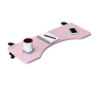 Ergonomic Folding Keyboard Under Desk Shelf Clamp on Keyboard Tray for Home/Office Adjustable Pink 52cm/20inch Space Saving Solution
