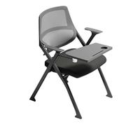 Ergonomic Folding Training Chair with Writing Board & Table - Portable Conference Chair with Integrated Backrest for Office & Classroom Use