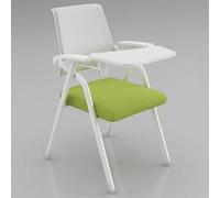 Ergonomic Folding Training Chair with Writing Pad & Armrests for Office & Conference Use - Portable, Space-Saving Design for Ultimate Comfort