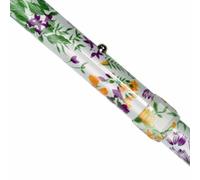 Ergonomic Folding Walking Stick, Adjustable Palm Grip Cane, Both Handed Design for Arthritis Support, Floral Pattern (Woodland Flowers, 33"-37 Long, Right Hand)