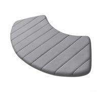 Ergonomic Foot Rest for Office Desk with Curved Design - Water Absorbent Foot Pad for Gaming Setup 40x100cm(Light Gray)