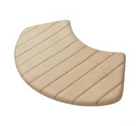 Ergonomic Foot Rest for Office Desk with Curved Design - Water Absorbent Foot Pad for Gaming Setup 40x100cm(Camel Color)