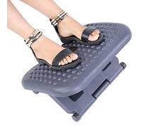 Ergonomic Foot Rest Under Desk, Height Adjustable Plastic Footrest with Massage Point for Office Home, Sitting Gesture Correct Foot Rest for Tire Relief and Myopia Prevention