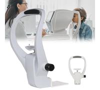 Ergonomic forehead and chin rest for eye test devices, head support for refraction devices, for optician's shops and eye clinics