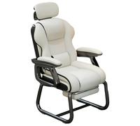 Ergonomic Gamer Chair with Headrest and Lumbar Support, Reclining Computer Chair with Linked Armrest and Adjustable Footrest, Close Fit to the Curve, Strong Support for the Waist and Back