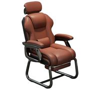 Ergonomic Gamer Chair with Headrest and Lumbar Support, Reclining Computer Chair with Linked Armrest and Adjustable Footrest, Close Fit to the Curve, Strong Support for the Waist and Back
