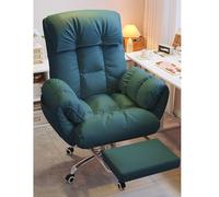 Ergonomic Gaming Chair with Adjustable Backrest Hidden Footrest and Side Shelf Executive Office Furniture for Study Office Bedroom Gray (A)