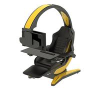 Ergonomic Gaming Chair with Adjustable Features, Footrest, and Lumbar Support Massage for Enhanced Comfort During Long Gaming Sessions