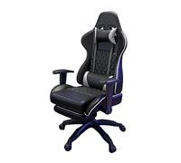Ergonomic Gaming Chair with Adjustable Height, Rotating Armrests, Lumbar Support, Thick Cushion - Comfortable Office Chair for Home & Gaming