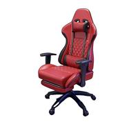 Ergonomic Gaming Chair with Adjustable Height, Rotating Armrests, Lumbar Support, Thick Cushion - Comfortable Office Chair for Home & Gaming