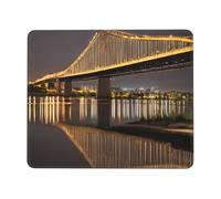 Ergonomic Gaming Mousepad New York Manhattan Bridge Night 25X30Cm, Mouse Pad Professional Desk Mats For Work Studying Typing