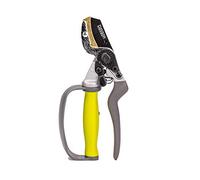 Ergonomic Garden Secateurs (Anvil Style) - Premium Pruning Shears with Auto-Rotating Handle and Finger Protection, Ideal Secateurs for Arthritic Hands, Premium SK5 Steel Garden Pruners, Davaon Pro