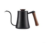 Ergonomic Gooseneck Kettle 600ml Black Steel Design | Built-in thermometer vent, accurate for temp monitoring, optimal brewing range, precise control