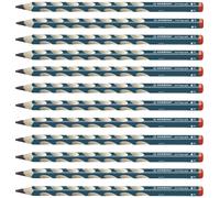 STABILO Graphite Pencil EASYgraph - Ergonomic Right-Handed HB - Pack of 12, Petrol