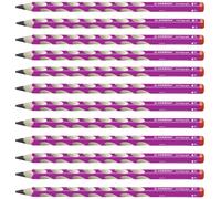 Ergonomic Graphite Pencil - STABILO EASYgraph - Right-Handed - Pack of 12 - Pink