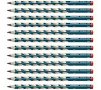 Ergonomic Graphite Pencil - STABILO EASYgraph - Right-Handed - Petrol - Pack of 12 - 2B