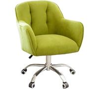 Ergonomic Gray Flannel Office Chair MidBack Swivel Desk Chair with Adjustable Height & Lumbar Support Comfortable Computer Chair for Home & Office Use