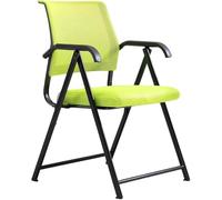 Ergonomic Green Foldable Office Chair with Armrests Mesh Back Support Lightweight Computer Chair for Home & Office Space-Saving Design for Comfort & Convenience