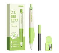 Ergonomic Handle Automatic Writing Pencil with Box of 2.0mm Refills and Sharpener for Student Handwriting Sketching Pose Correction Pencil