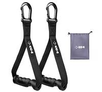 Ergonomic Handle Cable Attachment Set, Gym LAT Cable Attachments for Gym, Non-Slip and Comfortable Grip, Multifunctional Cable Machine Attachments for Home and Gym (Upgraded Exercise Handles)